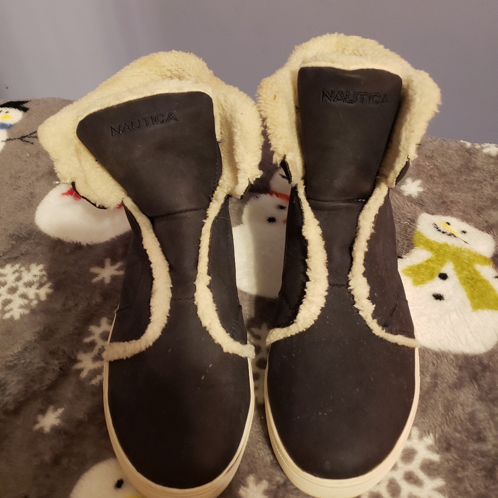 Nautica Navy blue Keller womens pull on boot Size 8